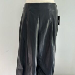 DBFLP DKNY Black Faux Leather Pants